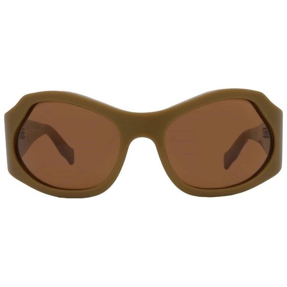 FX00306B Salvatore Ferragamo Brown Wrap Ladies Sunglasses SF1078S 320 59 SF1078S - Picture 1 of 6